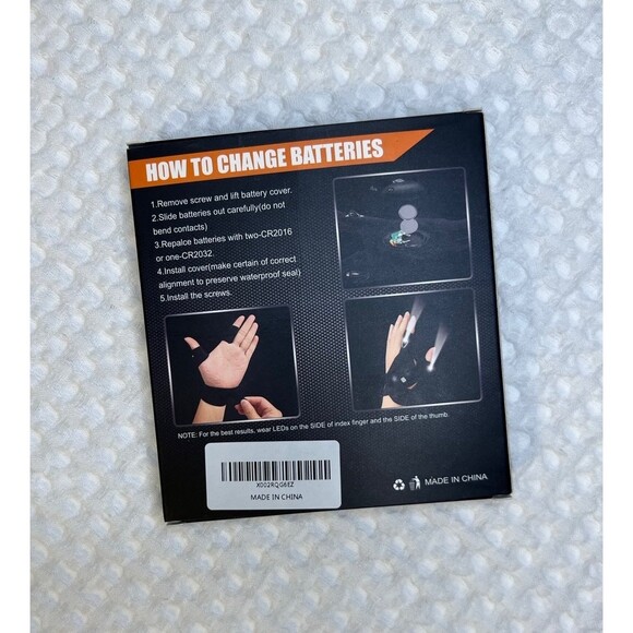 Flashlight Gloves LED Waterproof Hands Free Lights for Car Repairing Gift S - Picture 3 of 6